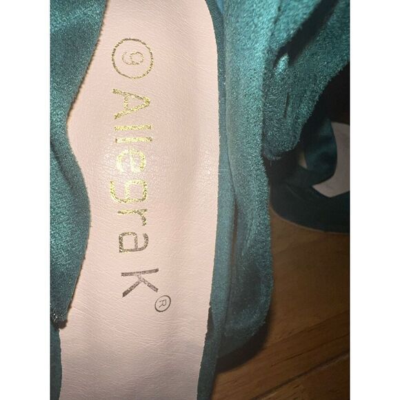 Allegra K Women's Sandals Platform Chunky Heels Lace up Sandals - Picture 8 of 9